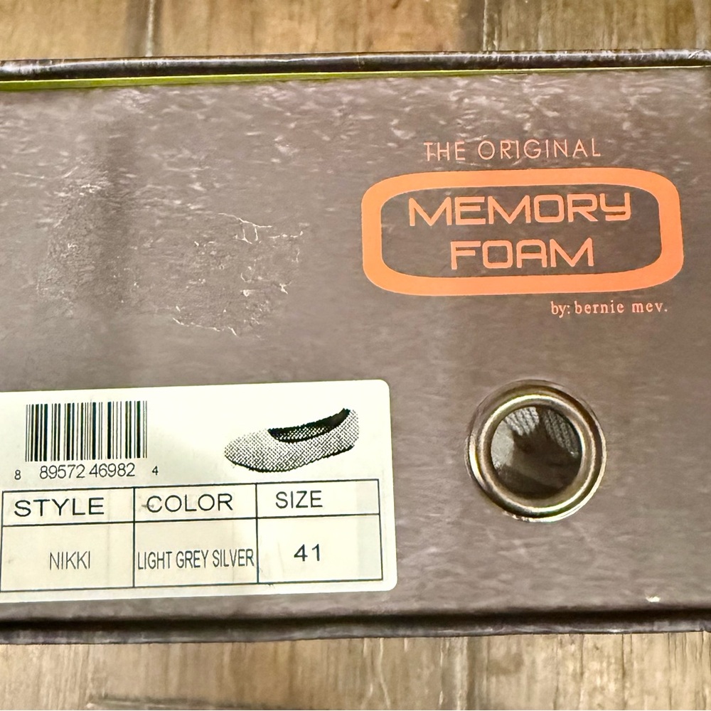 Bernie Mev NIKKI Knit Ballet Flats • Light Grey‎ Silver • EU 41 (NIB) - Picture 6 of 6